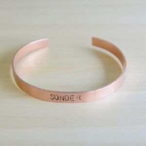 Fair Trade: Sonder Copper Stamped Cuff